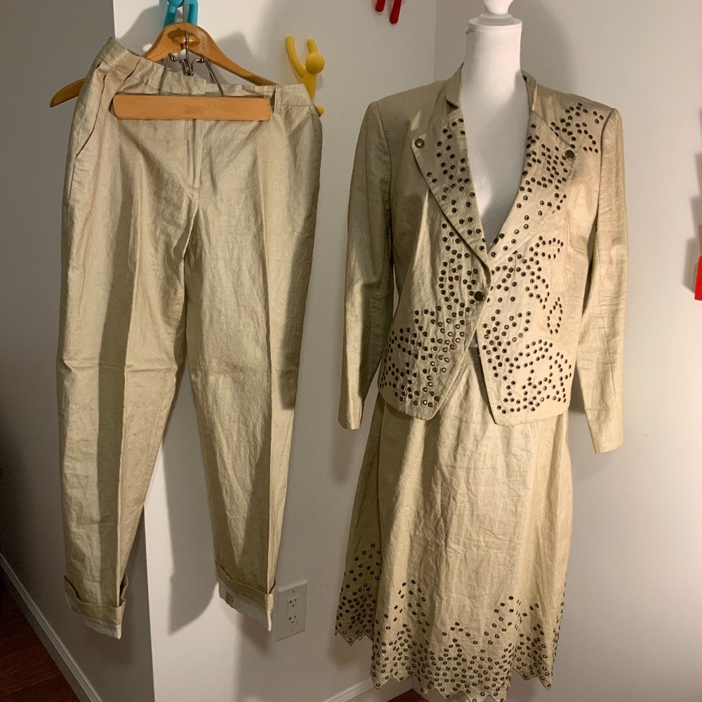 Bianc Nygard 3 pieces skirt, pants, blazer size 10